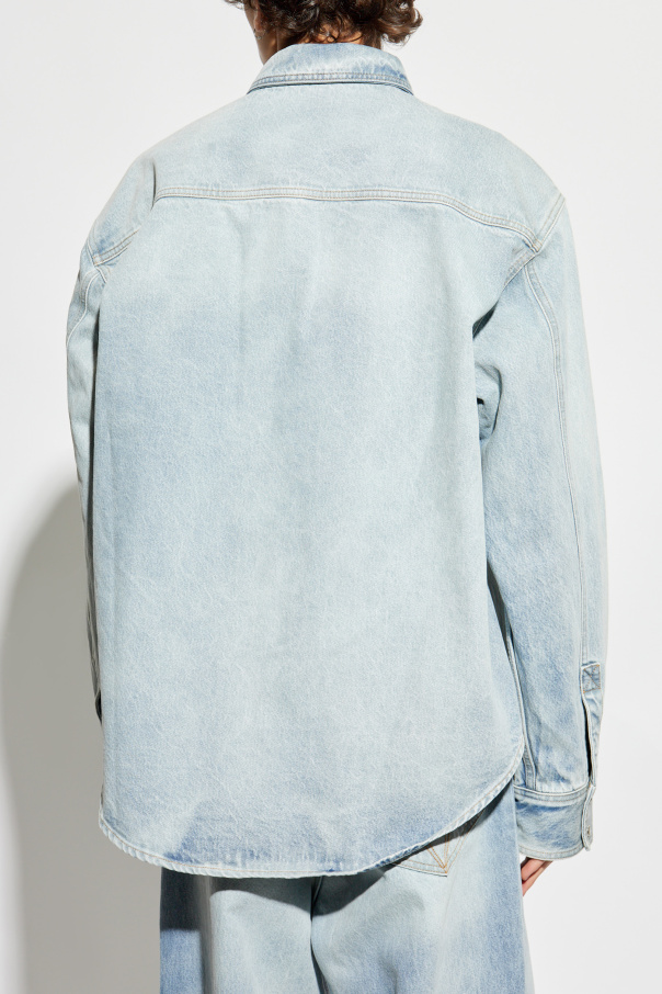 Tシャツ・カットソー VETEMENTS SS25 Logo embroidery shirt (UA66SH510L LIGHTBLUE) VETEMENTS Logo shirt | Men's Clothing | Vitkac